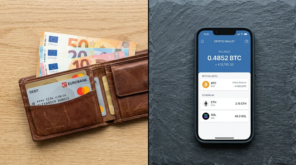 Vergelijking tussen crypto wedden en traditioneel wedden met euro